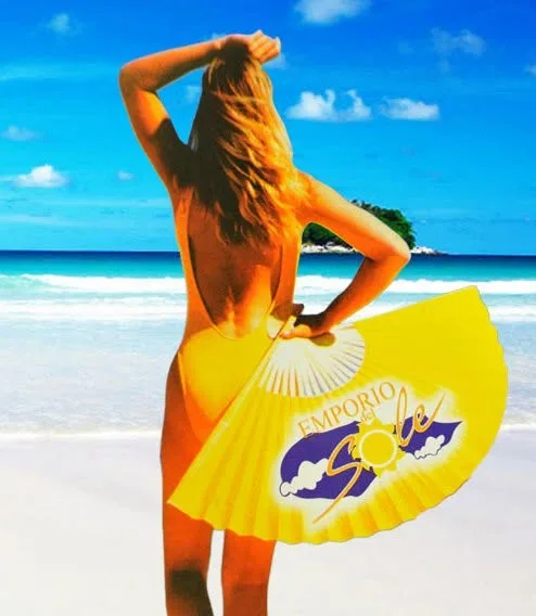 Emporio del Sole branded beach visual
